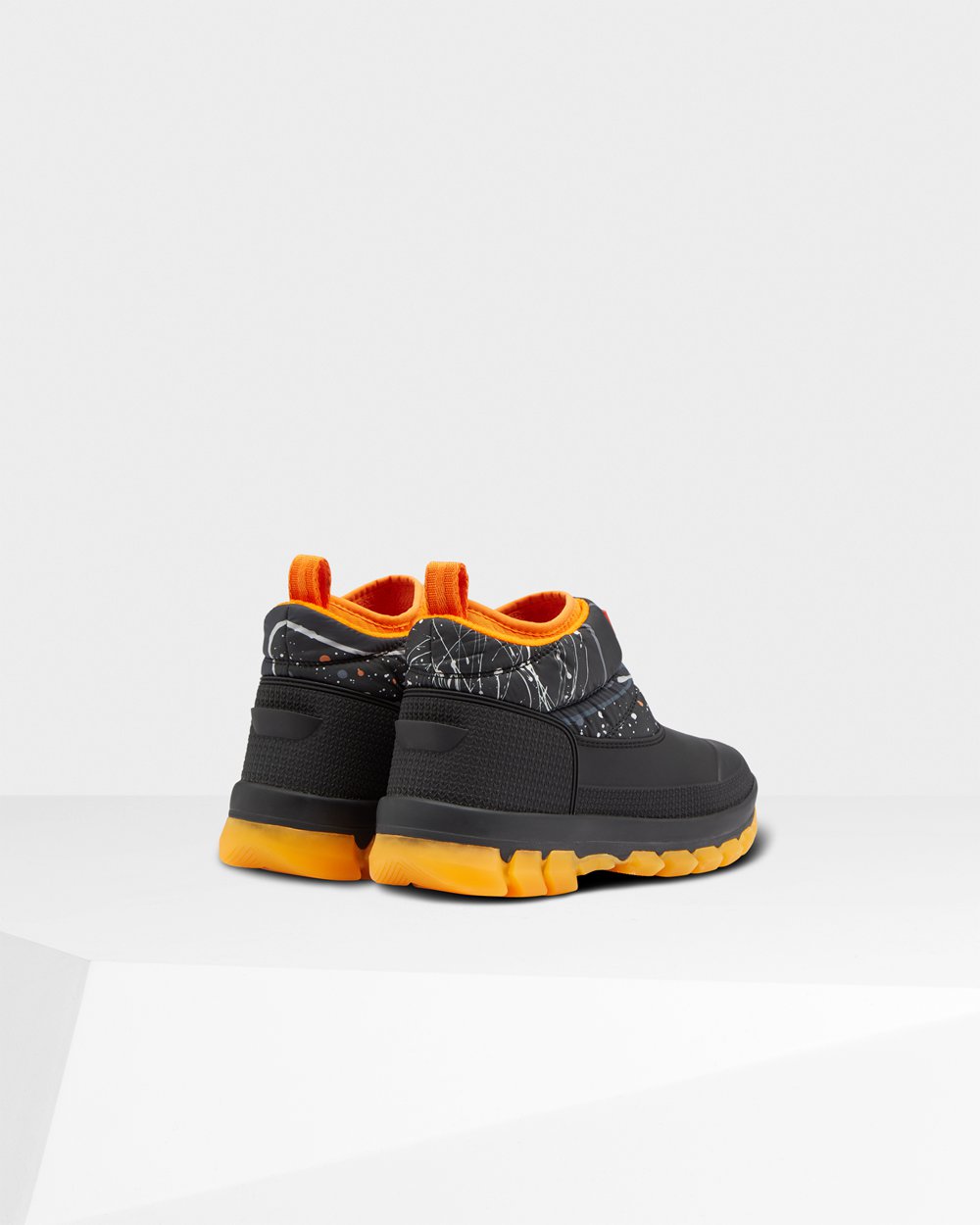 Hunter Kar Çizme Bayan Gri Siyah - Original Printed Insulated Ankle - Türkiye WR8250793
